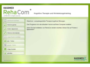RehaCom-Installationsbildschirm