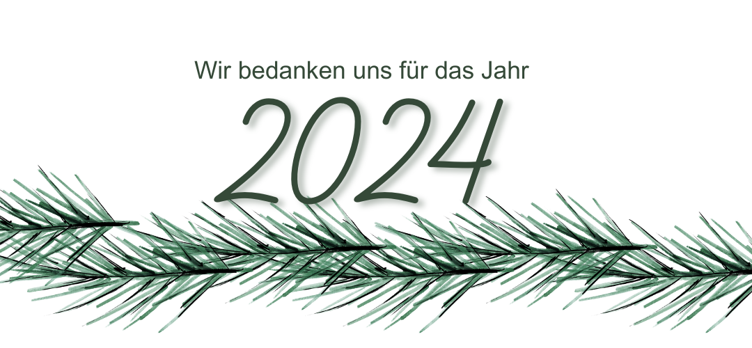 Wir bedanken uns für das Jahr 2024 Grafik LP HASOMED GmbH