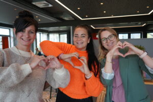 Unser Ausbildungsteam Franziska Hütel-Sausner, 
Ulrike Butscher und 
Franziska Brietz (v. l.)